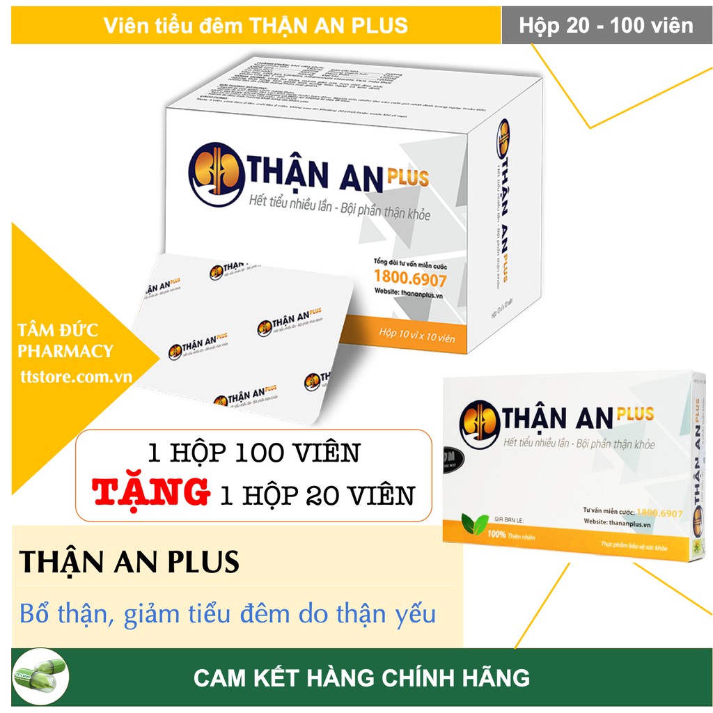THẬN AN PLUS [Hộp 100 viên] - Bổ thận, giảm tiểu đêm