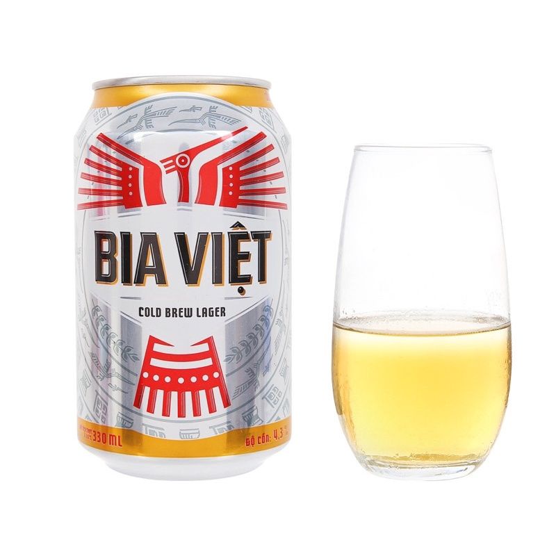 Thùng 12 Lon Bia Việt 330ml/ lon