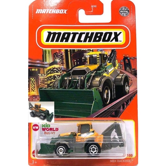 Xe mô hình Matchbox Tải cần cẩu MBX Backhoe GVX78.