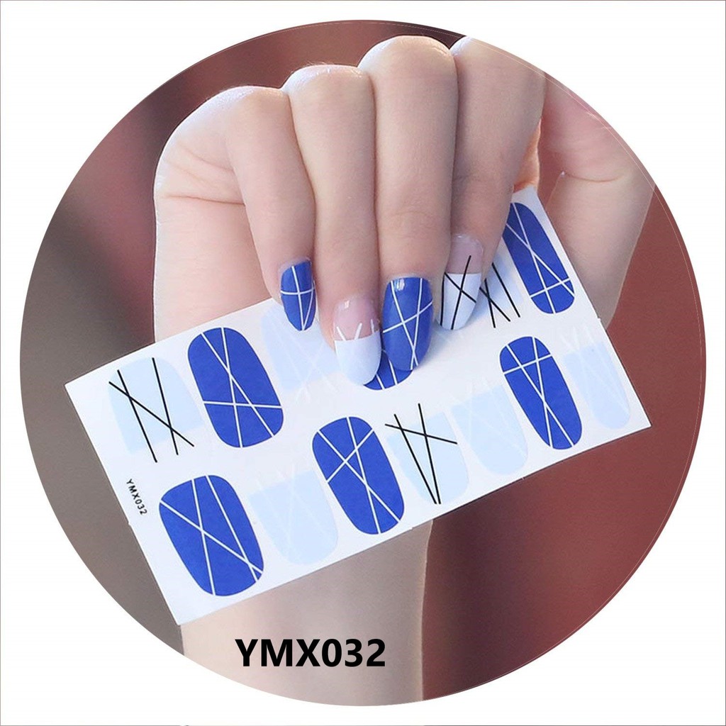 Miếng dán móng tay Nghệ thuật Phong cách Hàn Quốc Stickers Nails Wraps Nail Art Giáng Sinh Noel