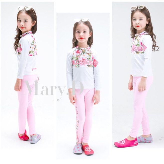 Đồ bơi dài tay bé gái size12-23kg DB10