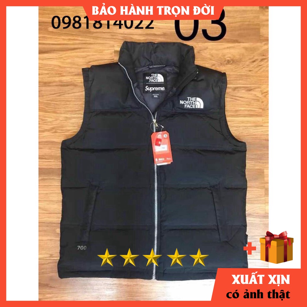 Áo khoác The North Face ghi lê Nam lông Vũ  BẢO HÀNH TRỌN ĐỜI