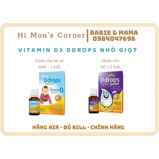 Vitamin D3 Ddrops Canada cho bé từ sơ sinh - 3 tuổi  Hàng Air
