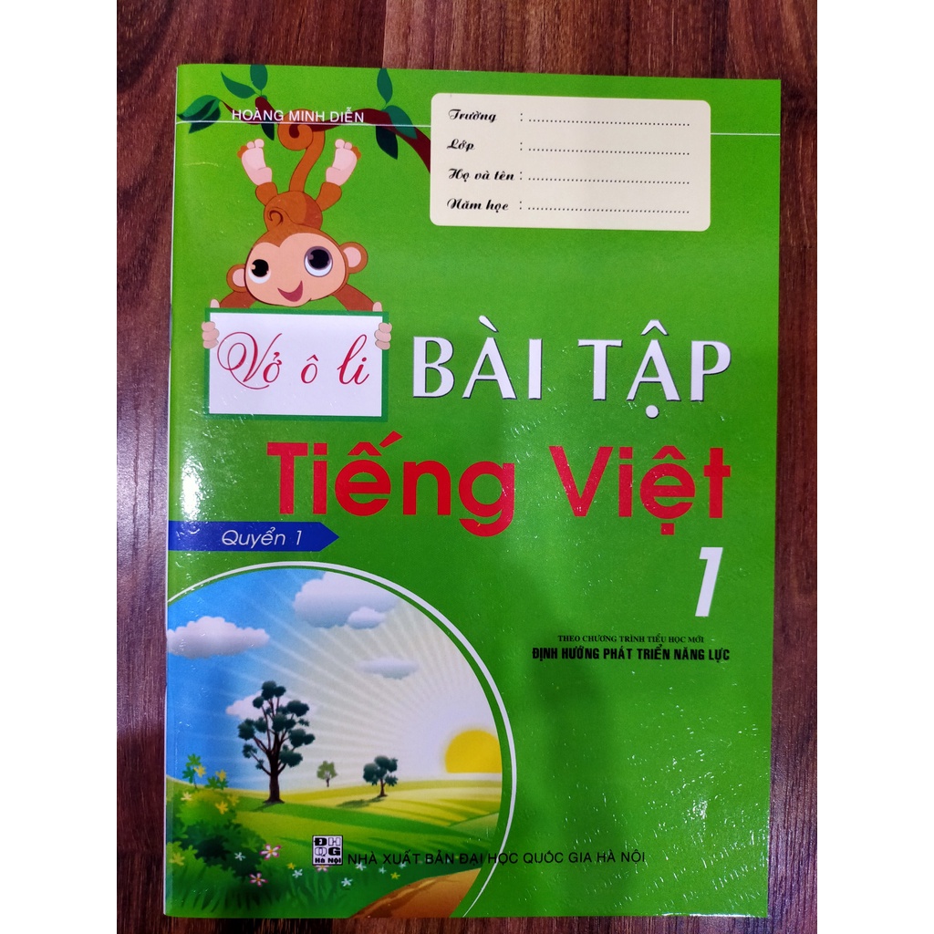 Sách - Combo Vở Ô Li Bài Tập Tiếng Việt 1 (Quyển 1+ Quyển 2)