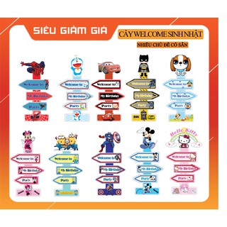 [Xả hàng] Cây welcome sinh nhật trang trí bàn tiệc có sẵn giá rẻ