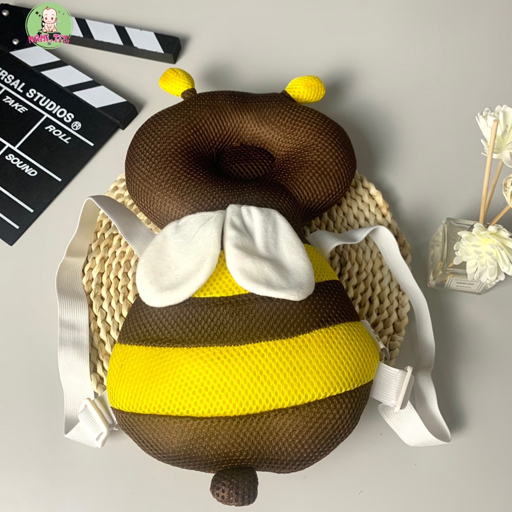 Gối đỡ bảo vệ đầu lưng cho bé tập bò, tập đi hình động vật dễ thương