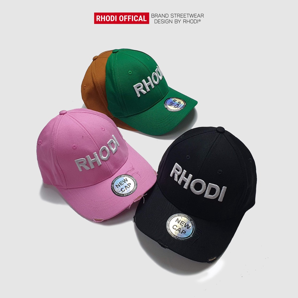 Mũ lưỡi trai localbrand thêu chữ RHODI