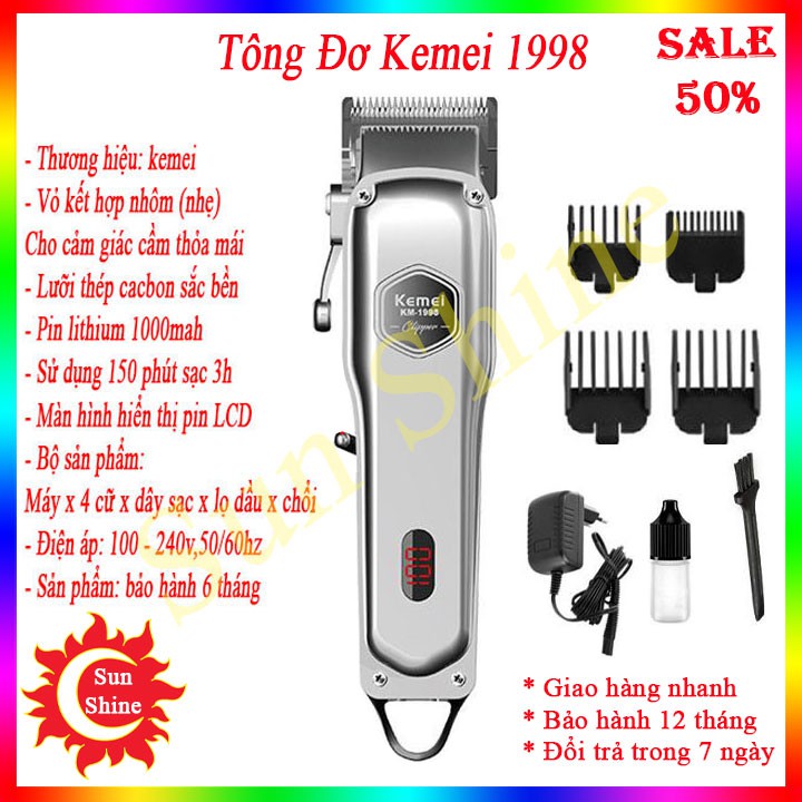 Tông Đơ Cắt Tóc Cao Cấp Công Suất Lên Tới 9W - Máy Cắt Tóc Chuyên Nghiệp