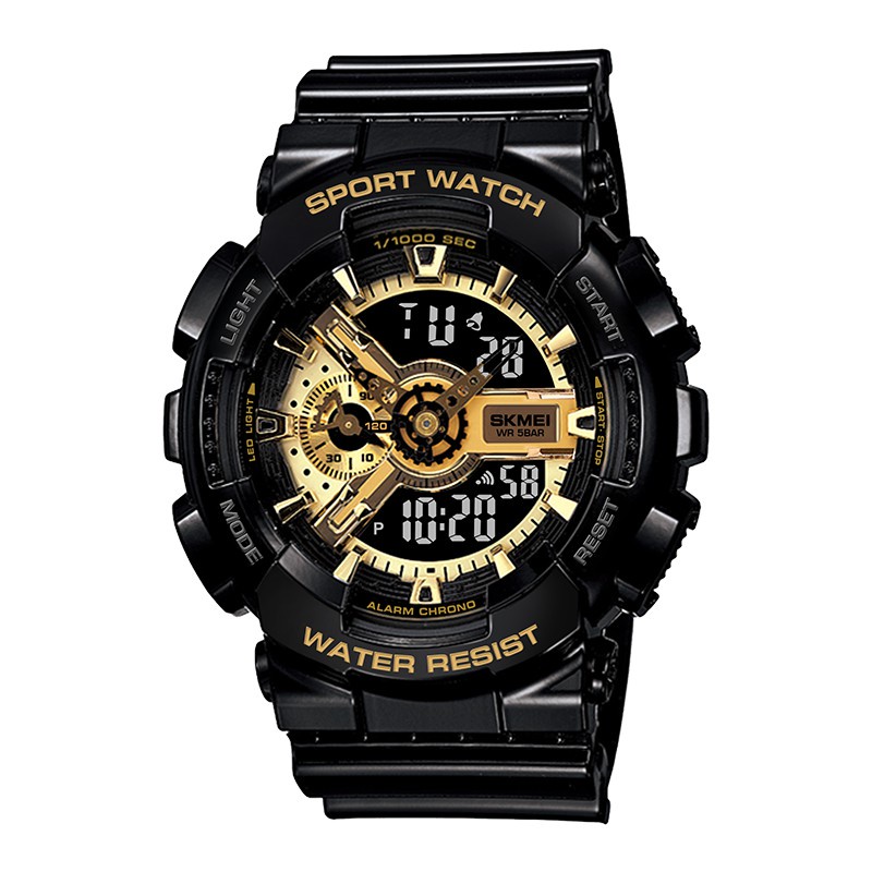 Đồng Hồ Nam SKMEI Sport Watch 2 Kiểu Hiển Thị Analog và Kỹ Thuật Số Có Đèn LED Thể Thao Dành Cho Nam