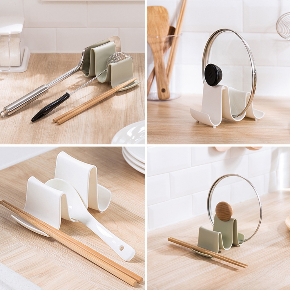 Giá đỡ nắp nồi/muỗng/thớt phong cách đơn giản hiện đại
