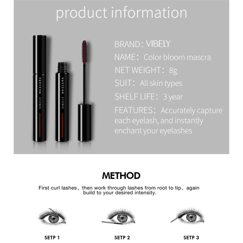 Mascara YOUYO Chống Thấm Nước Lâu Trôi Chuốt Dày Mi Nhiều Màu Sắc