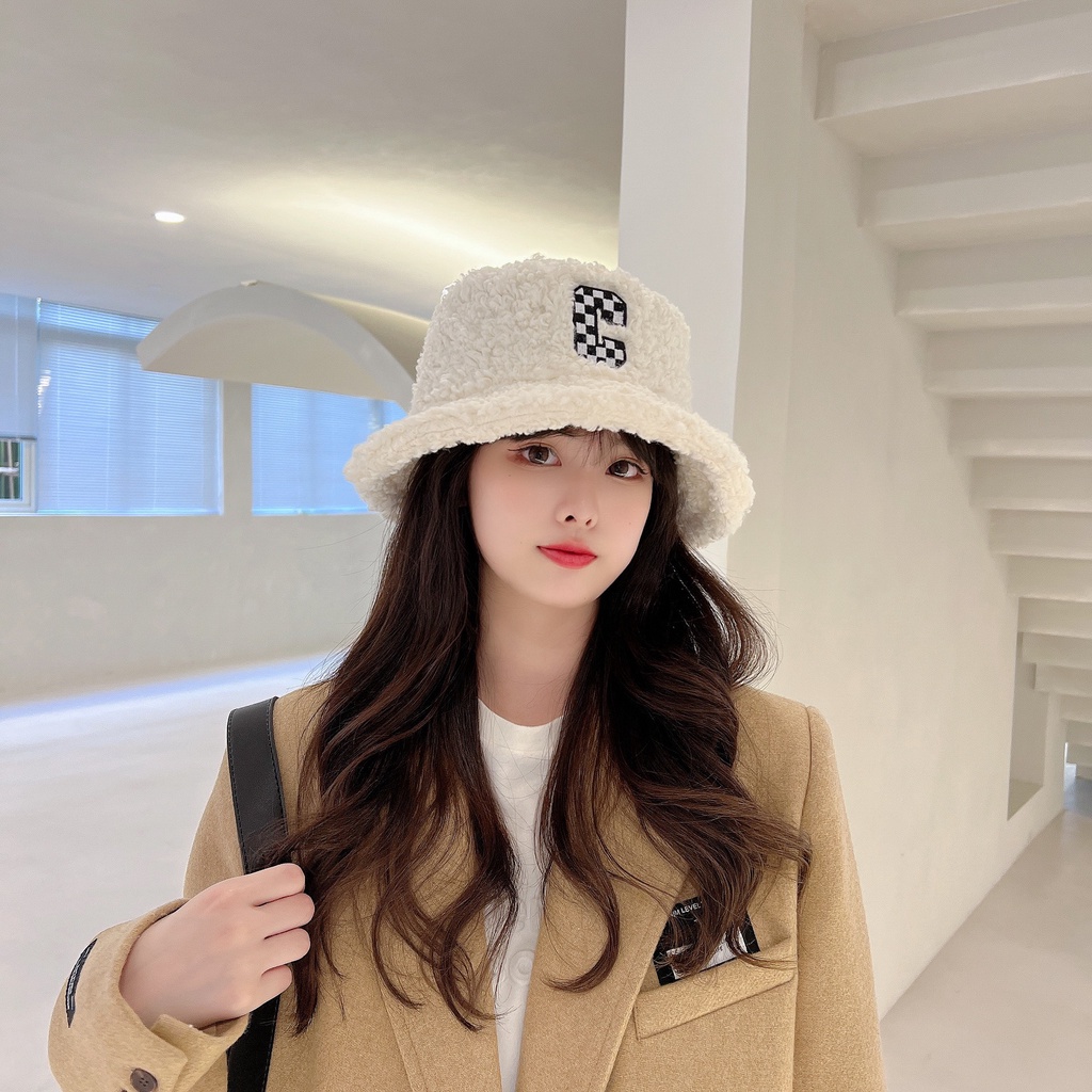 Mũ Bucket Thêu Chữ C Phong Cách Hàn Quốc Siêu Hot