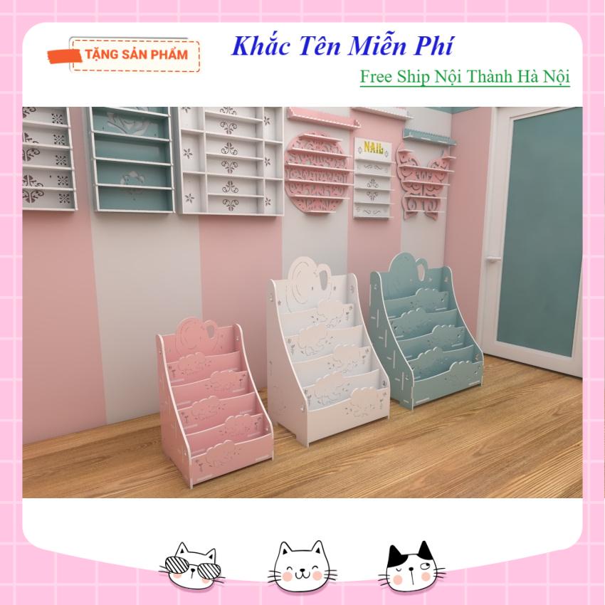 Kệ sách cho bé hình Voi 5 tầng ngăn full bộ có vít