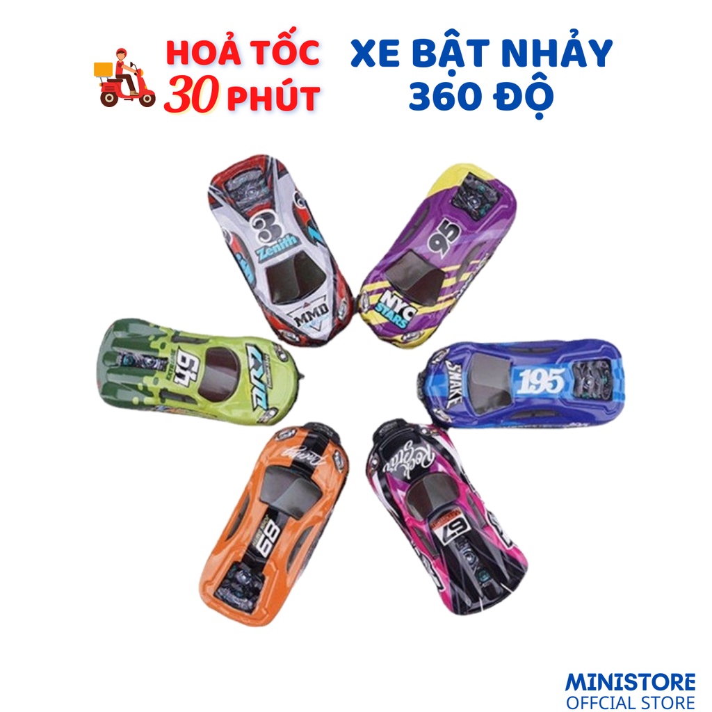 ⚡FREE SHIP⚡ Xe Ô Tô Đồ Chơi Trẻ Em Siêu Xe Nhảy 360 độ Chạy đà Mini Xô đẩy Va Chạm Và Phục Hồi MINISTORE