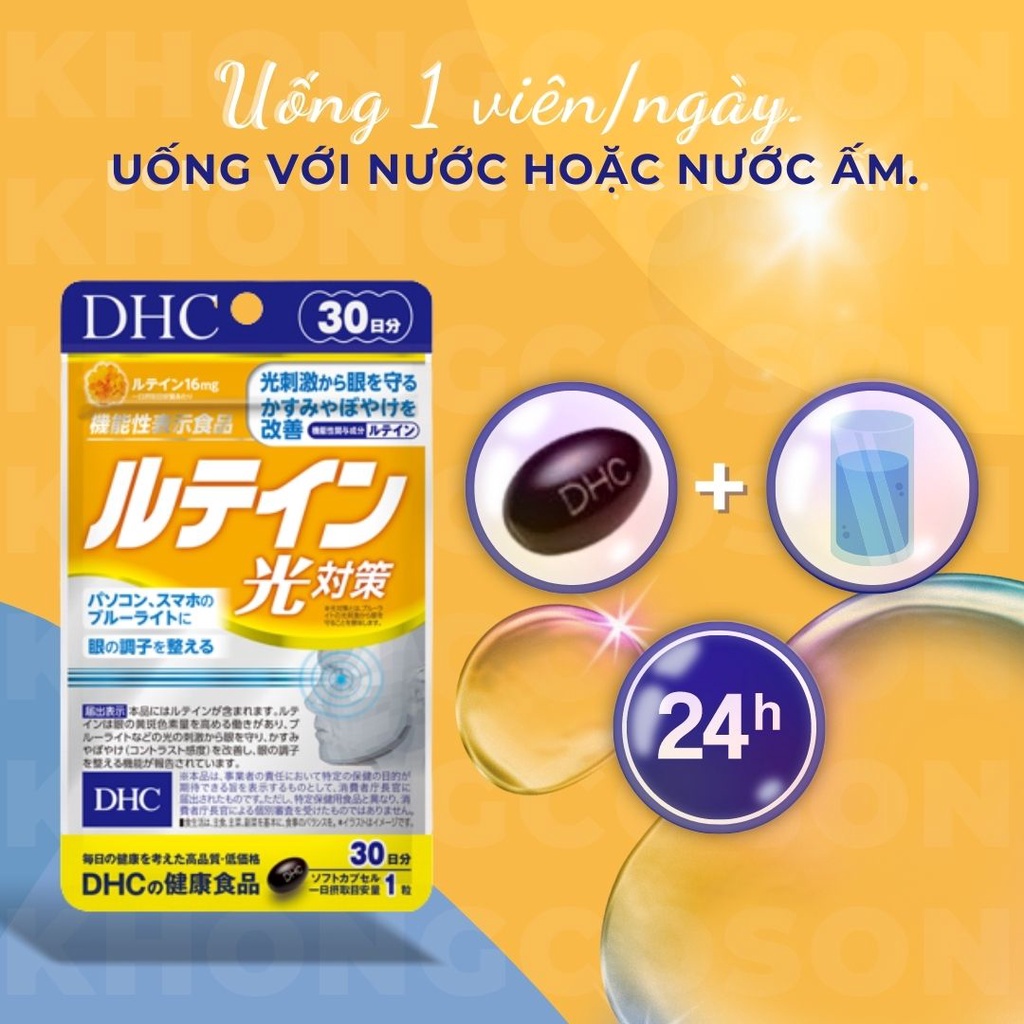 Viên Uống DHC Lutein Blue Light Protection Chống Ánh Sáng Xanh 30 Ngày 30 Viên - Khongcoson
