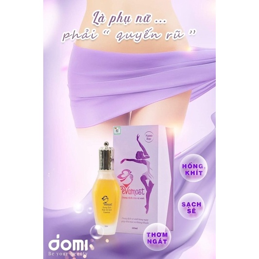 Dung Dịch Vệ Sinh Evamost, Dung Dịch Phụ Nữ EVAMOST 120ml ( phiên bản mới của Xuân Hồng ) ddvs Evamost Nhã Phương