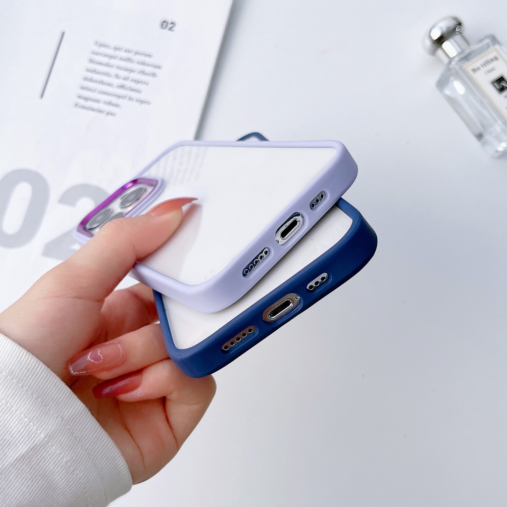 Ốp Điện Thoại Ba Trong Một Bằng TPU Mềm Đơn Giản Cho iPhone 14 13 12 11 Pro Max X XR Xs Max 8 7 6 6s Plus SE 2020