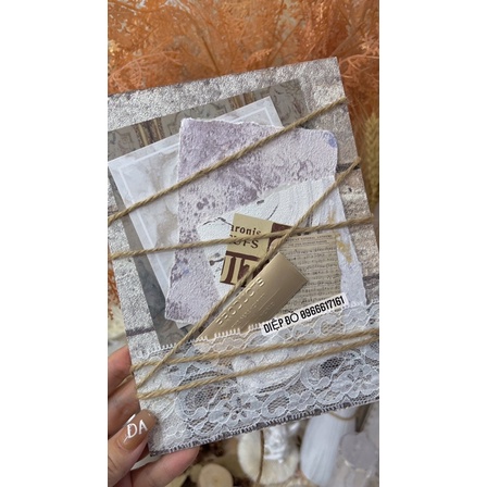 bộ giấy gỗ Decor