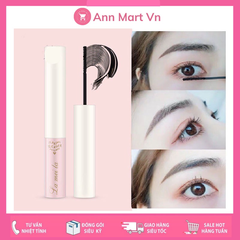 Mascara siêu mảnh tơi mi Lameila Skinny Microcara vỏ hồng