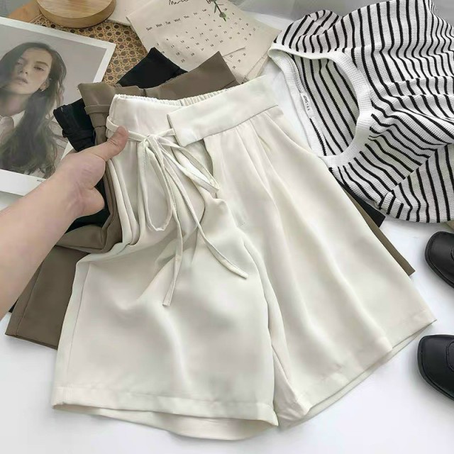 Quần short dây rút chất tuyết mưa mới phong cách Hàn Quốc