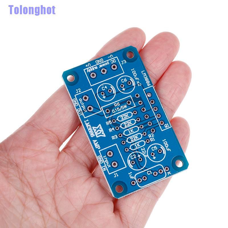 Tolonghot> DC ±20-28V 68W LM3886TF HIFI power amplifier board PCB parallel bare board