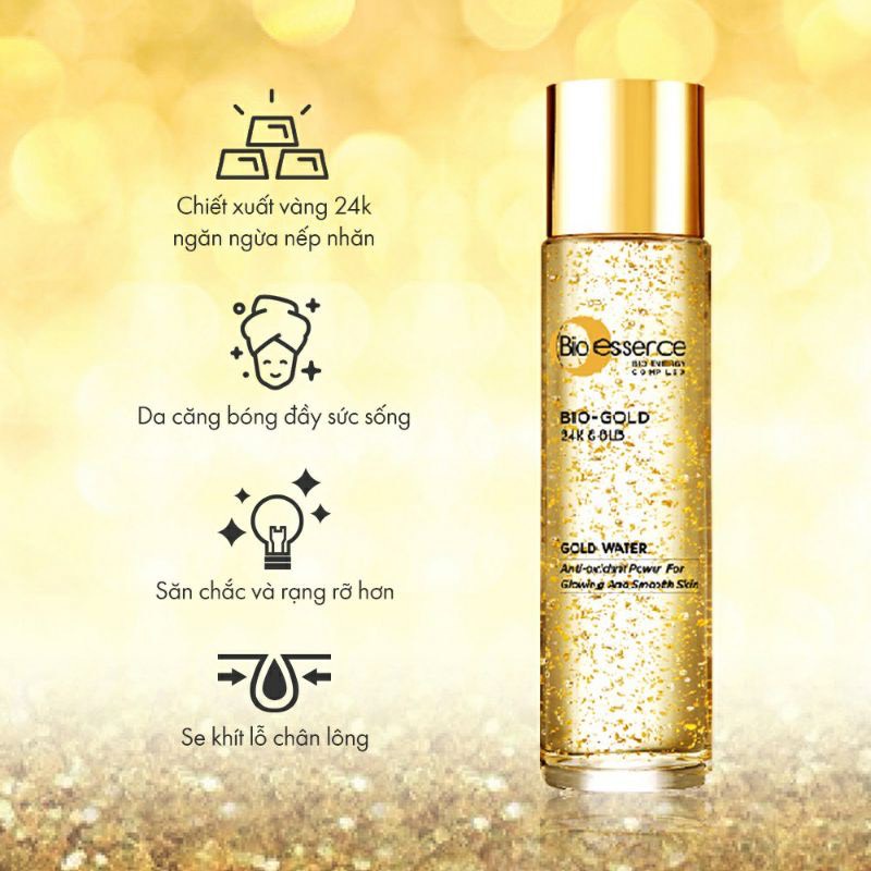 Nước dưỡng da Bio-essence Bio-Gold ngăn ngừa dấu hiệu lão hóa chiết xuất vàng sinh học 24K 30ml/chai