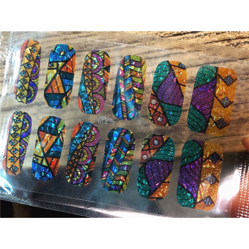 Sticker dán trang trí móng 3D acrylic chống nước thời trang