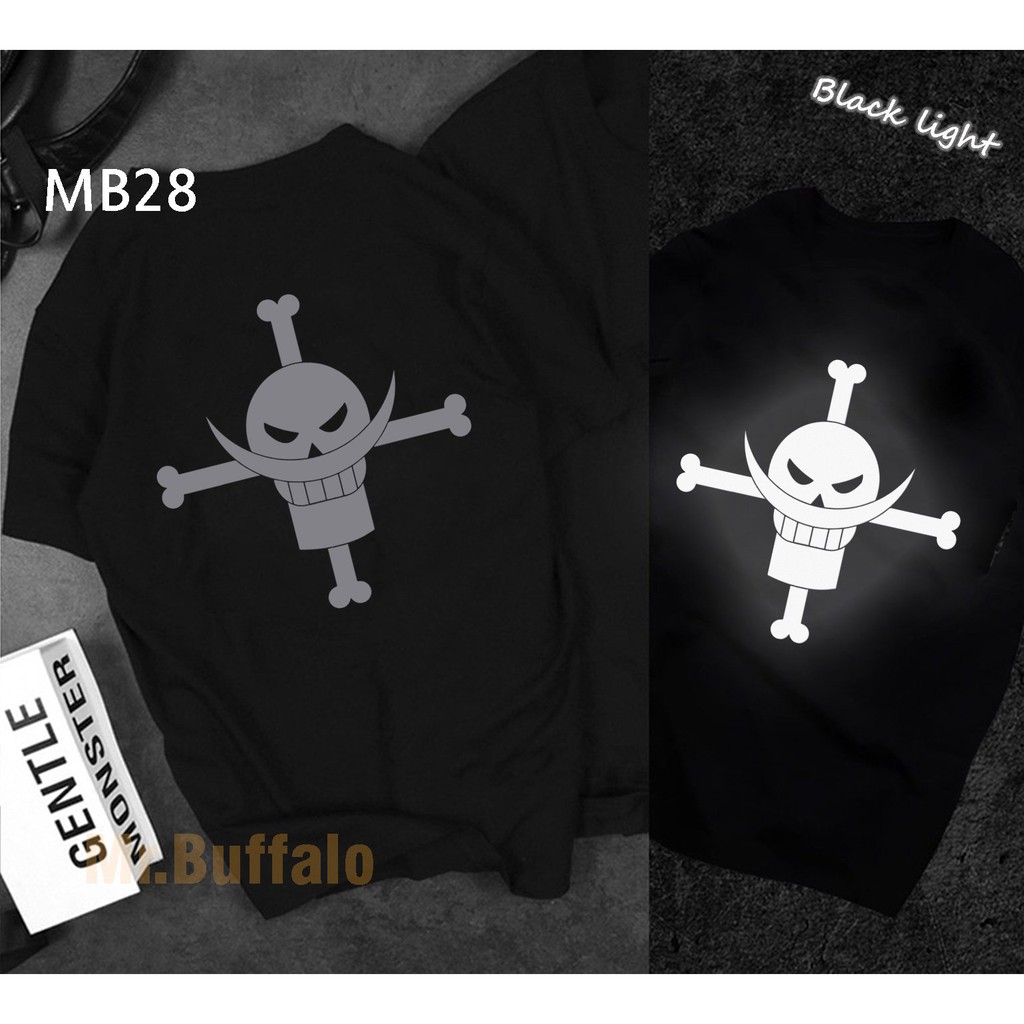 ⚡ SIÊU SALE 50%⚡ ÁO One Piece phản quang, in hình râu trắng, áo phản quang Luffy