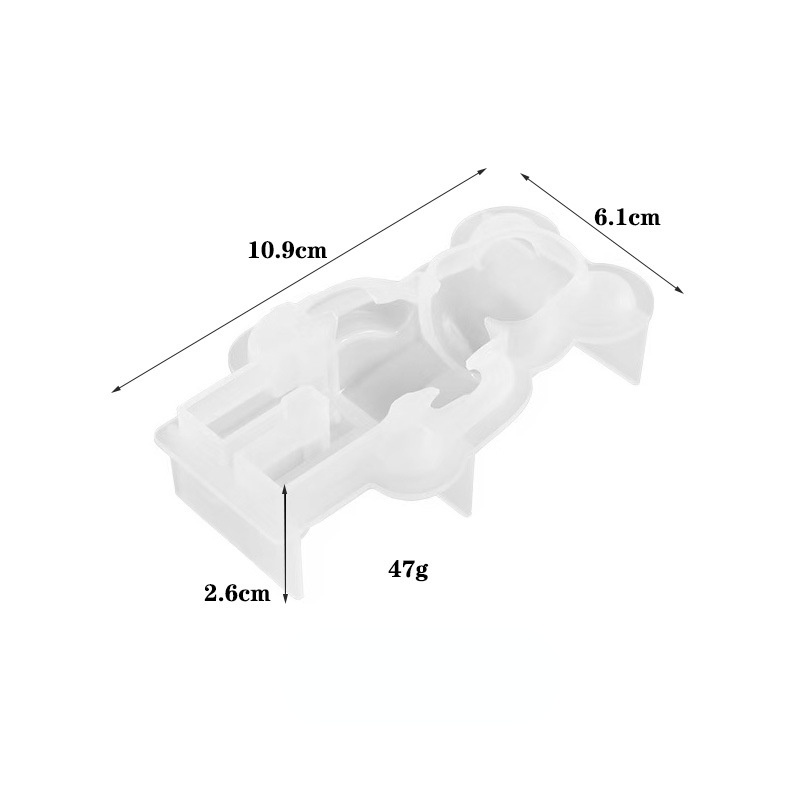 Khuôn Silicone Làm Thạch Cao Hình Gấu Hoạt Hình Đáng Yêu