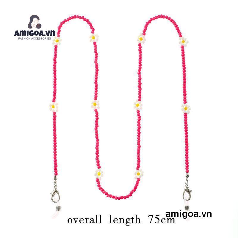 ✨✨Chuỗi Hạt Gạo Dệt Kim Và Hoa Nhỏ Đa Năng Làm Mặt Nạ Mắt Kính Cho Trẻ Em