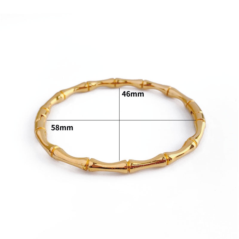 Vòng Tay Thép Titan Mạ Vàng 18k Thiết Kế Đơn Giản Phong Cách Hàn Quốc