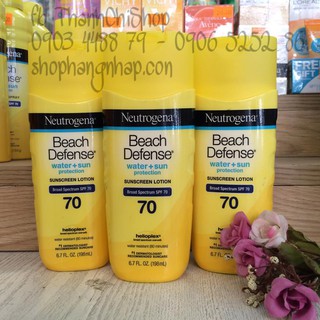kem chống nắng đi biển neutrogena beach defense