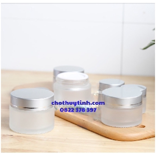 [NEW] Hũ kem mờ 30ml nắp bạc đựng kem,yến,lotion