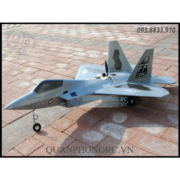 Kit EPO F22 Raptor Sơn Xám Sải 72cm + Decal + Càng Đáp