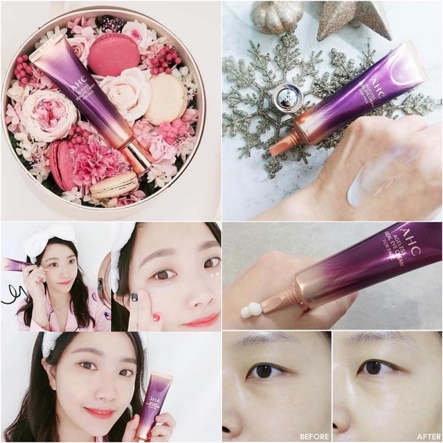 🧚Kem Dưỡng Mắt AHC Young Lasting &amp; Ageless Real Eye Cream For Face (Hàn Quốc) 12ml ❤️
