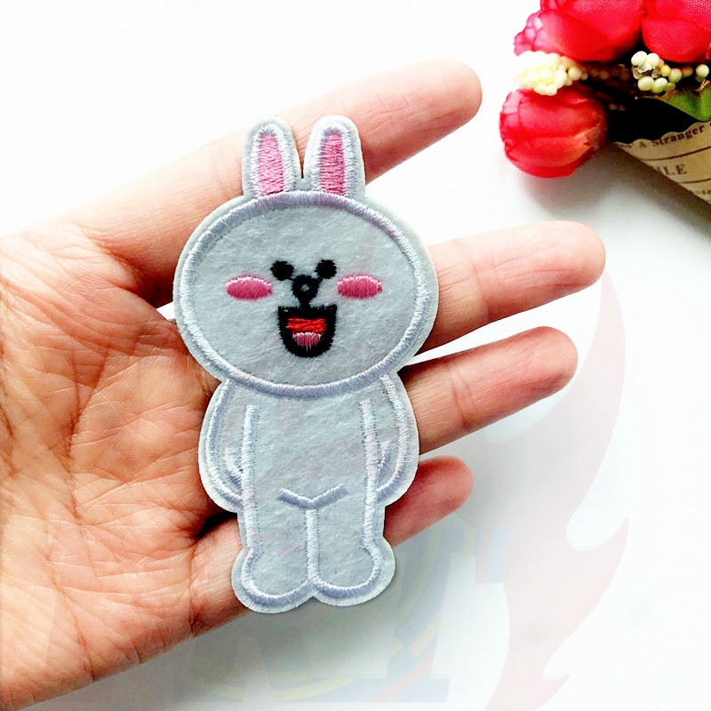 ❀ Người Yêu Thị Trấn Dòng - Màu Nâu cony Sắt Trên Miếng Vá ❀ 1 Miếng Dán Ủi Lên Quần Áo