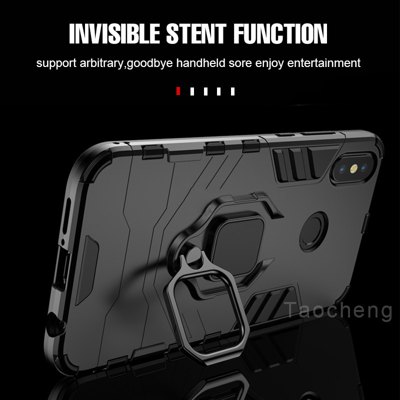 Ốp Lưng Điện Thoại Thời Trang + Nhẫn Đỡ Nam Châm Dành Cho Xiaomi Redmi 9 9a Redmi9 Redmi9A