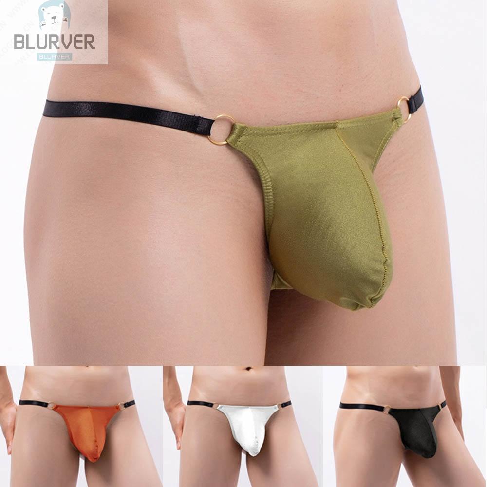 BLURVER~Mens Underwear Briefs Sexy Striped Underpants S~XL Breathable G-string#blueriver