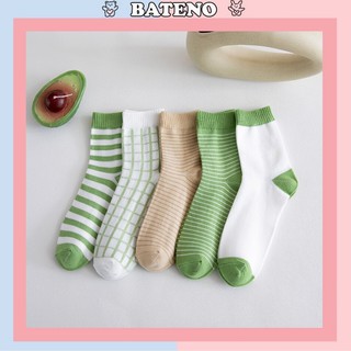 Tất chân nữ Bateno cổ cao tone xanh phong cách cực đẹp TN62