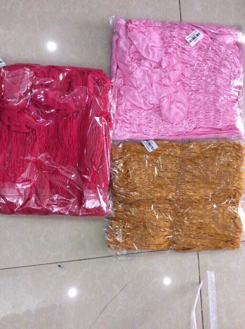 Sét trang phục áo nhúm 2 dây kèm ảnh thật hình cuối