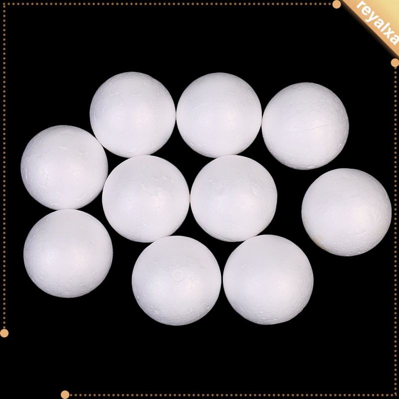 Set 10 Quả Bóng Xốp Polystyrene Màu Trắng 5cm Dùng Trang Trí Giáng Sinh DIY