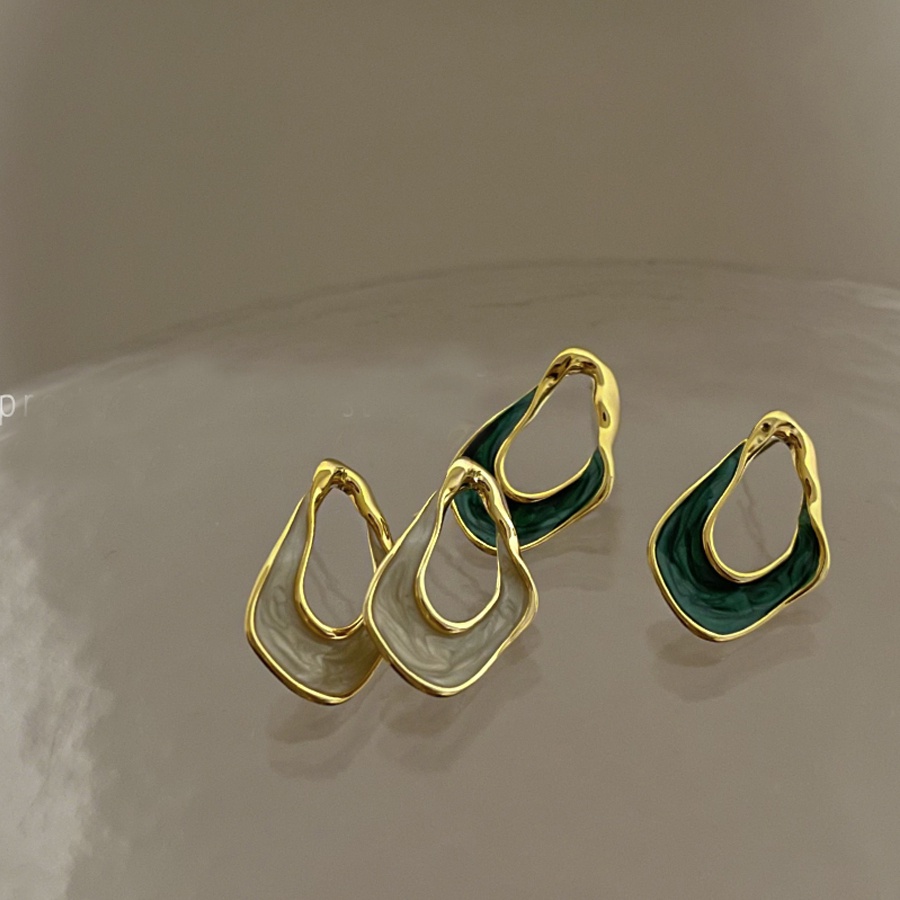 Bông Tai Mạ Bạc 925 Đính Đá Phong Cách Hàn Quốc