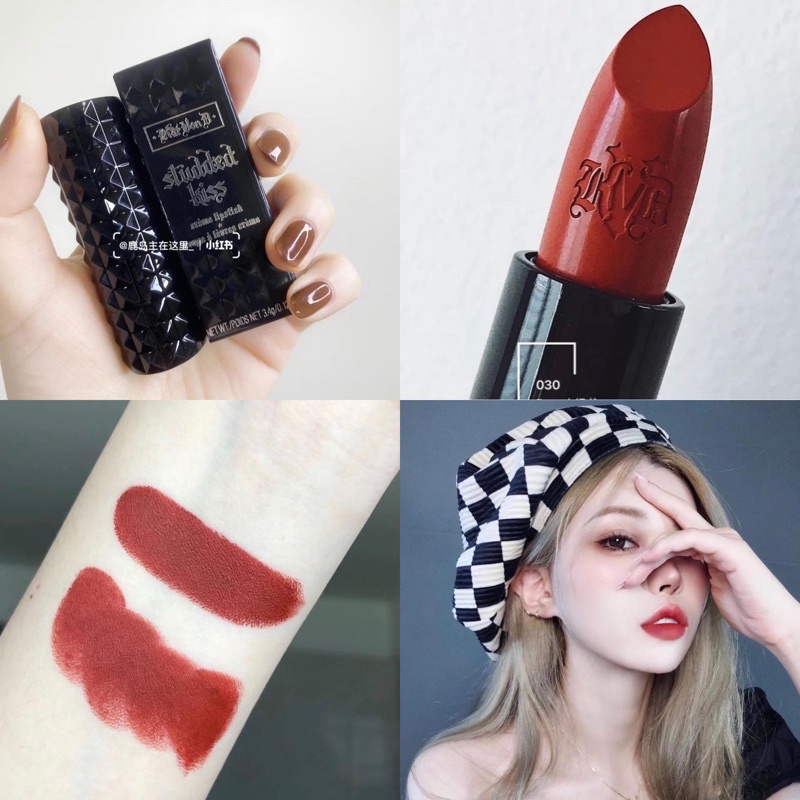 AUTH - OFF 50% SON SÁP MỊN KAT VON D STUDDED KISS MÀU LOLITA2, DOUBLE DARE, MISFIT