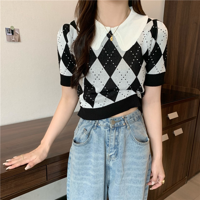 Áo Thun POLO Dệt Kim Ngắn Tay Thời Trang