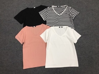 Áo phông nữ trơn cổ TIM