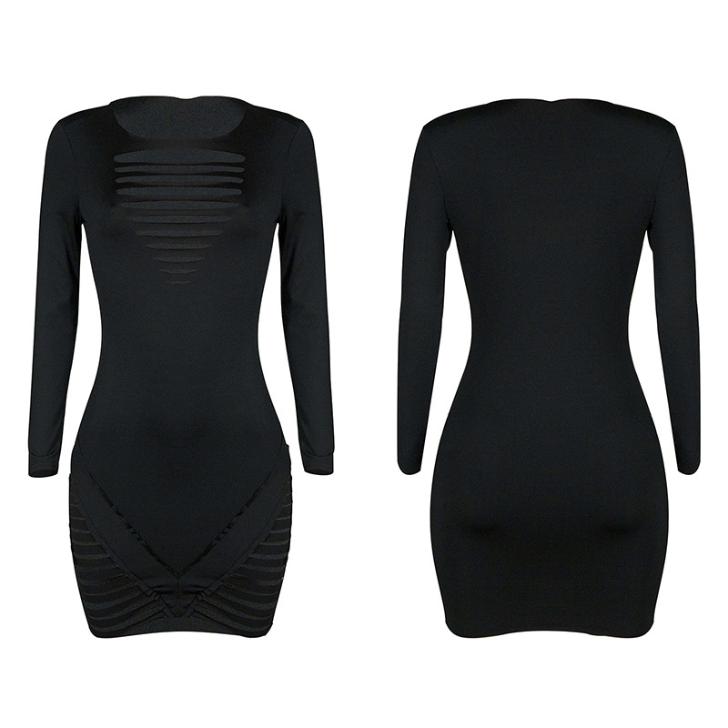 Đầm Ôm Dài Tay Màu Sắc Thời Trang Quyến Rũ Cho Nữ