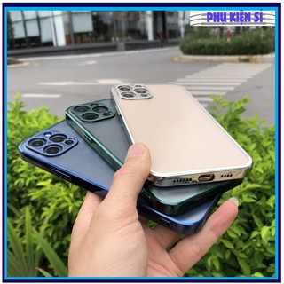 Ốp lưng iphone bảo vệ camera lưng mờ iphone 11 đến ip12 pro max