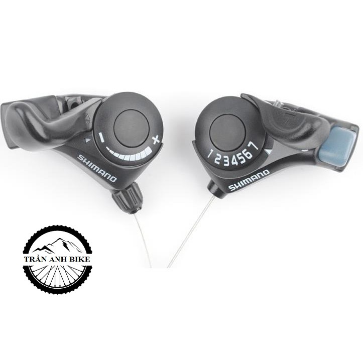 Tay đề cần bật xe đạp - tay bấm xả Shimano TX30 - 7 gắn ghi đông