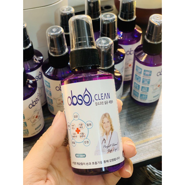 Rửa tay khô / XỊT KHÁNG KHUẨN ABSO CLEAN S