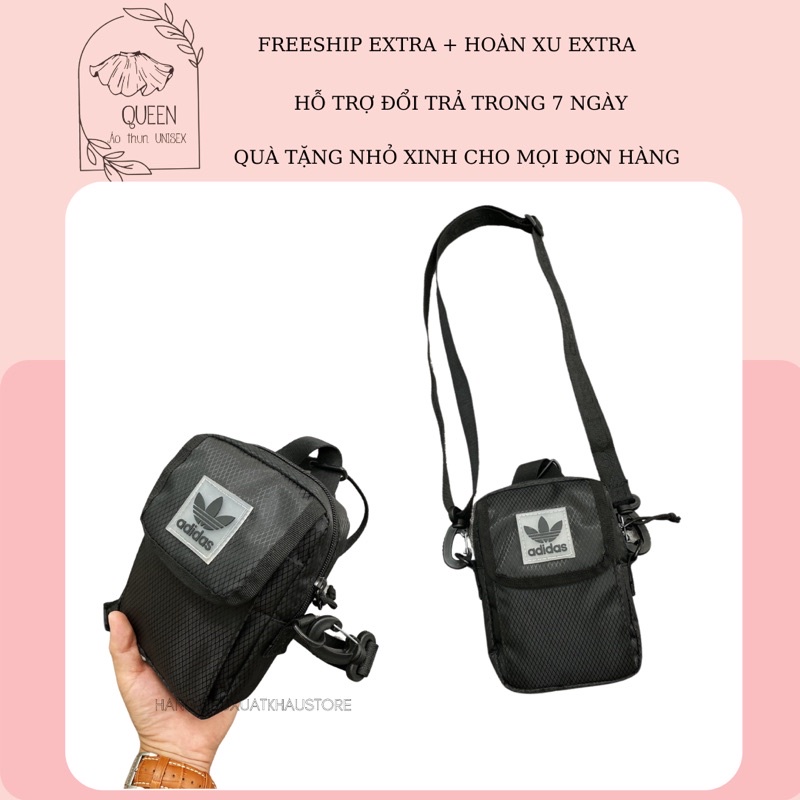 ❤️Hàng Xuất Xịn ❤️ Túi đeo chéo Mini B202 UTILITY FESTIVAL CROSSBODY BAG BLACK EW8675